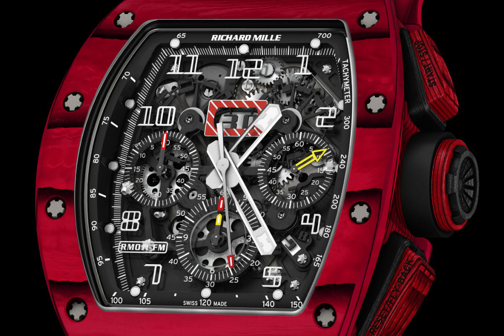 Richard-Mille-RM-011-Red-TPT-Quartz-automatic-flyback-chronograph-dial-close-up