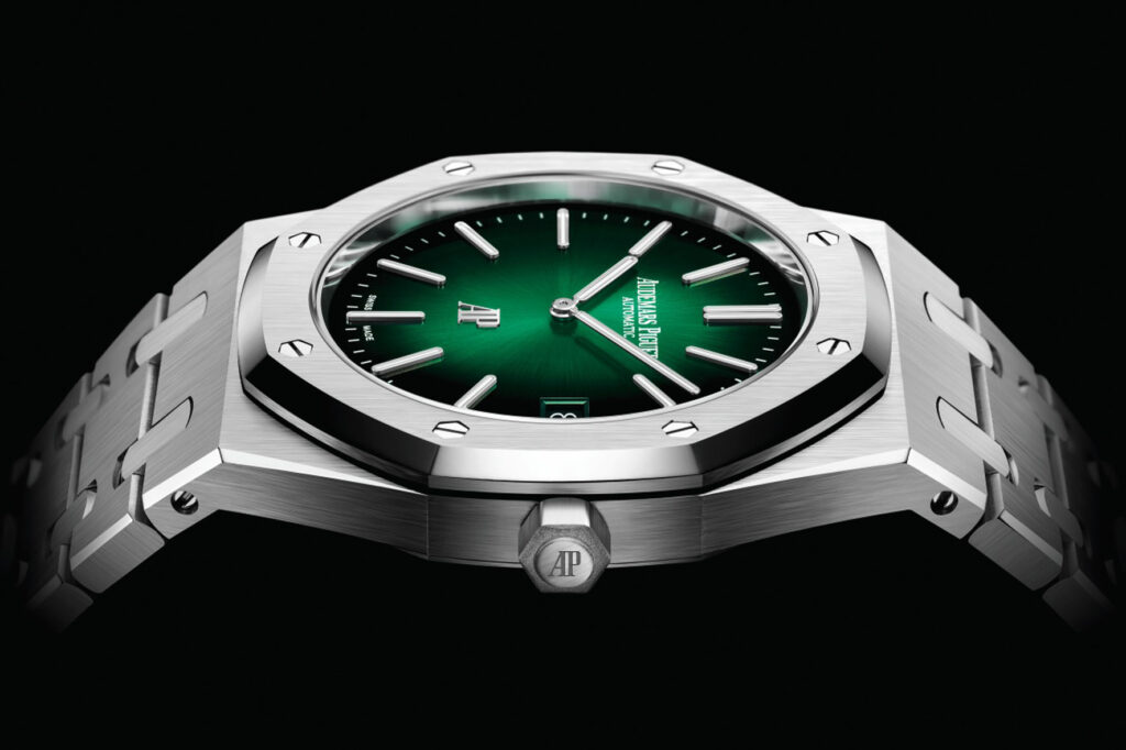 Audemars Piguet Royal Oak Jumbo 15202PT Green Dial