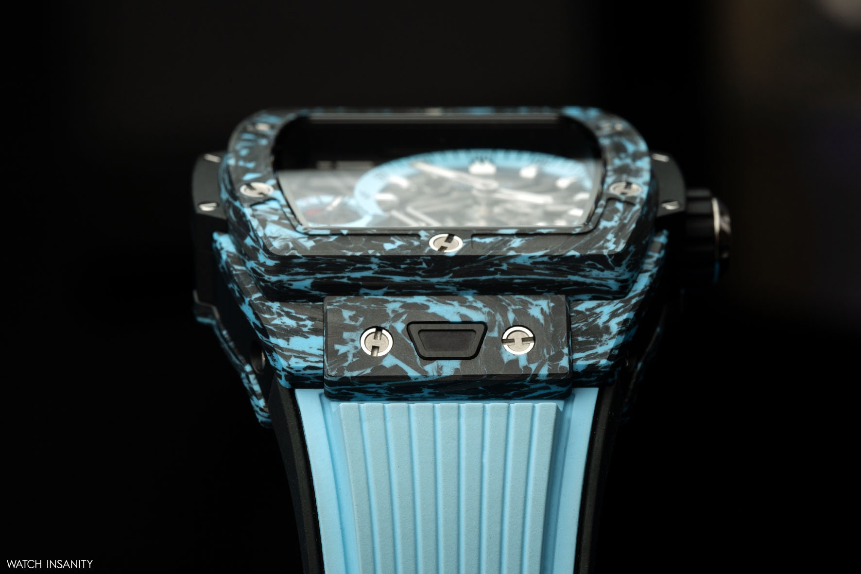 Hublot: Spirit of Big Bang Tourbillon Carbon Sky Blue | Watch Insanity