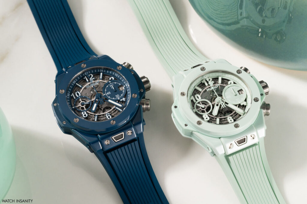 Hublot Big Bang Unico Petrol Blue and Mint Green