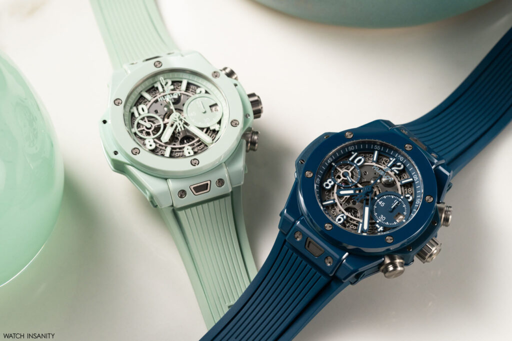 Hublot Big Bang Unico Petrol Blue and Mint Green