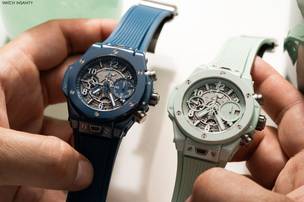Hublot Big Bang Unico Petrol Blue and Mint Green