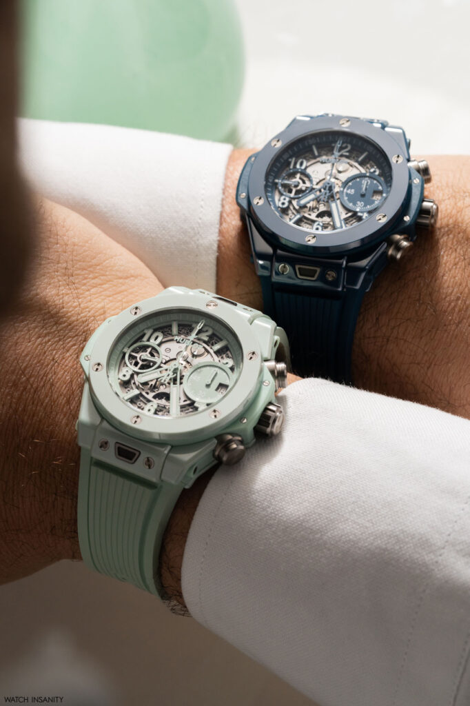 Hublot Big Bang Unico Petrol Blue and Mint Green